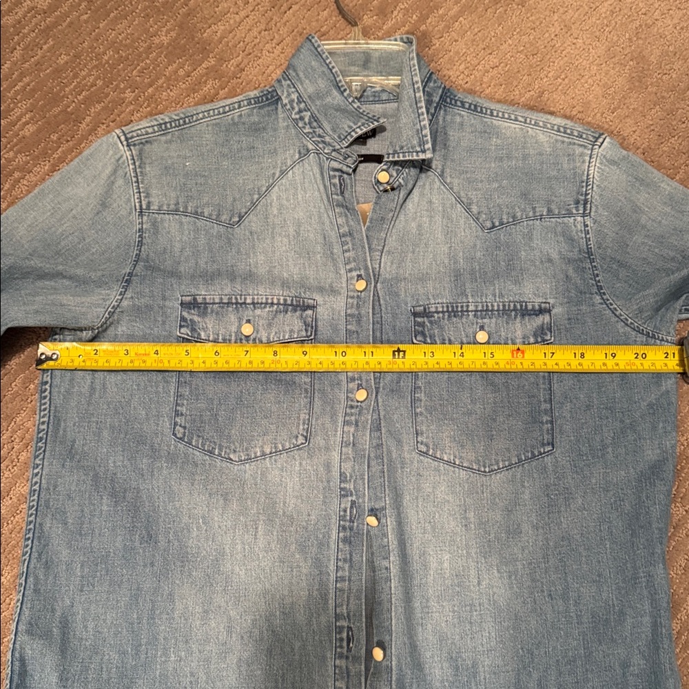 J. Crew Light Blue Denim Shirt - Picture 4 of 4